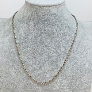 Vintage Sterling .925 18" Rope Chain